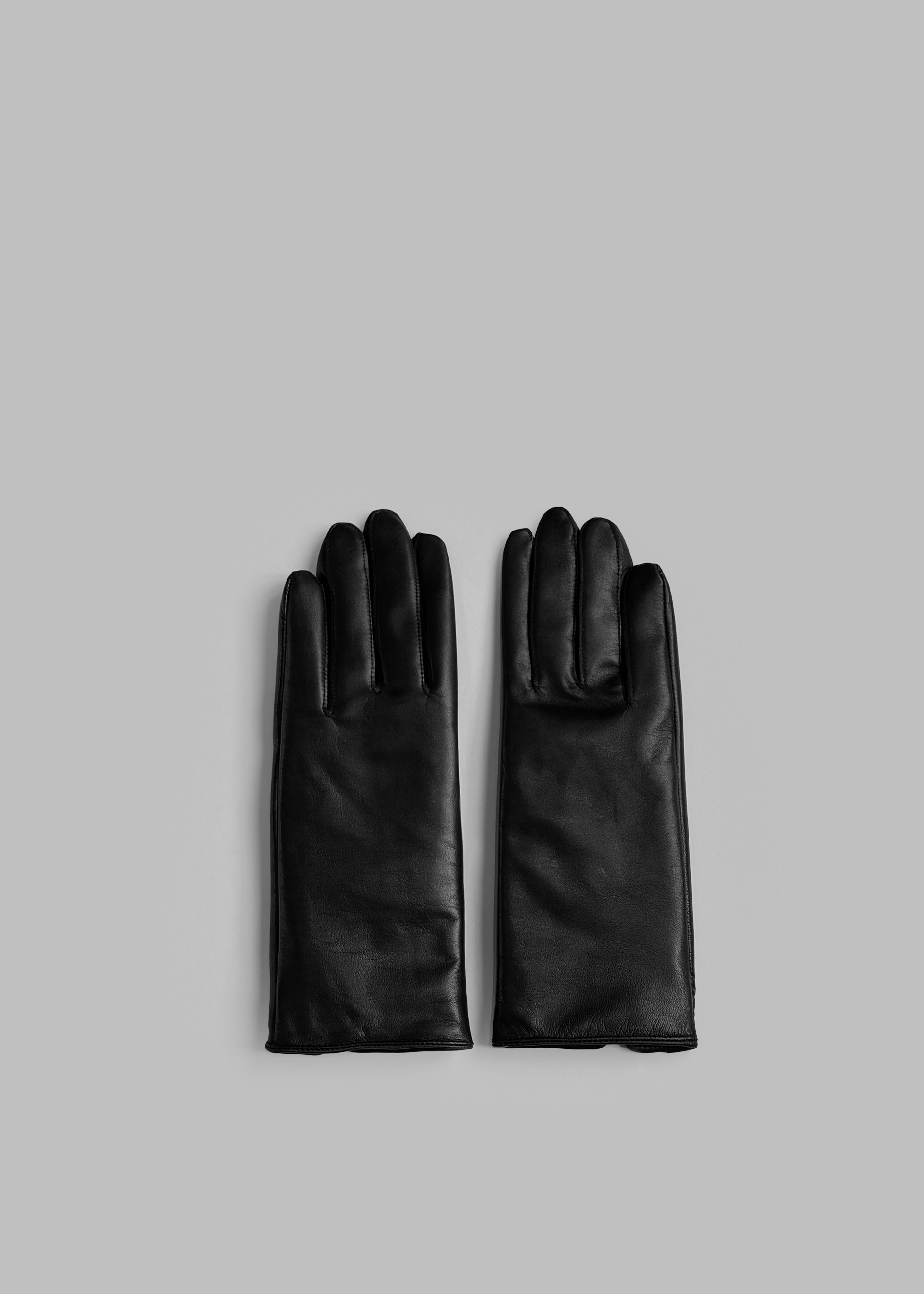 Ruby Leather Gloves - Black